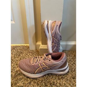 Asics Women’s Gel-Nimbus 22 (1012A587) Watershed/Rose Gold Size 6.5